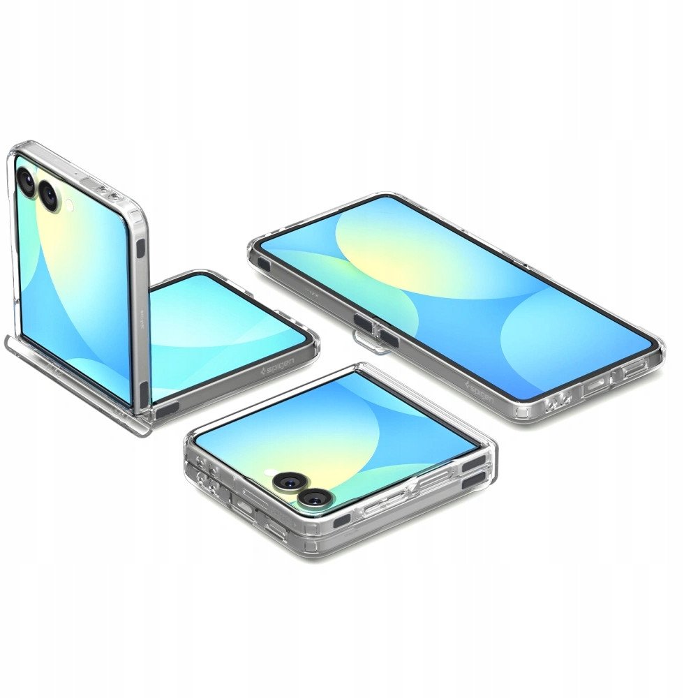 Këllëf telefoni Spigen Ultra Hybrid Pro MagFit për Galaxy Z Flip 7, me mbrojtje të menteshës, me magnet Qi2.1, transparent Neo One