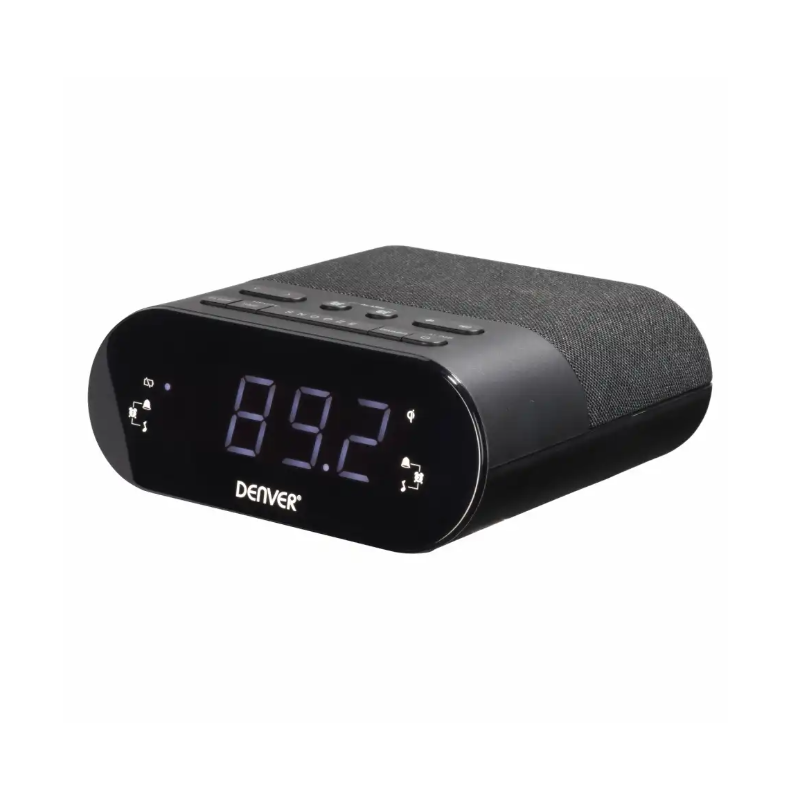 Denver Wireless Charging FM Clock CRQ-107