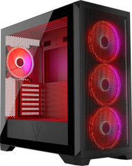 Kasë Modecom Volcano Expanse S Apex ARGB, e zezë, Midi Tower