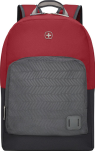 Çantë shpine për laptop Wenger SwissGear 611980, 16", materiale të ricikluara, e zezë me të kuqe