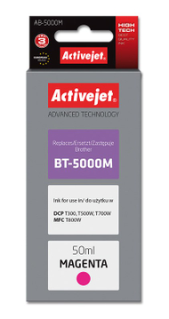 Ngjyrë printeri Activejet AB-5000M, 50ml, zëvendësues për Brother BT-5000M, magenta