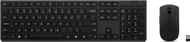 Сет тастатура и глушец Леново Профешионал Бежичен Рикажлив АИ, компактен распоред CZ SK, рикажлив, црн