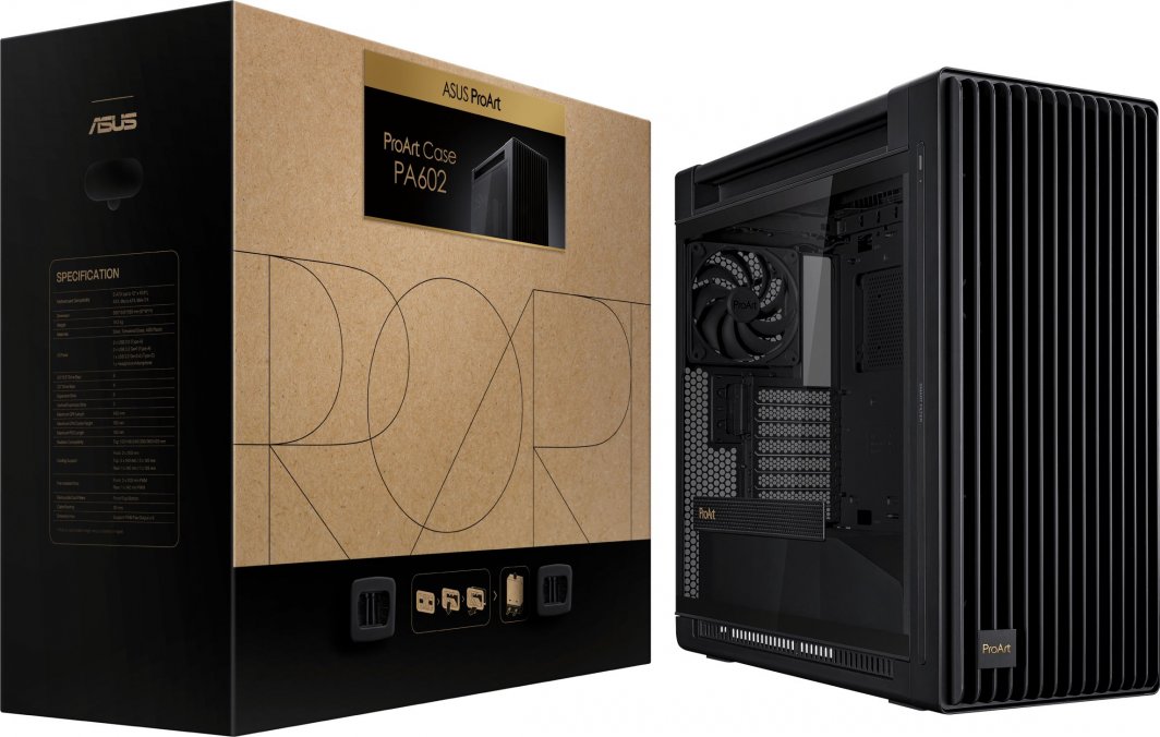 Kasë Asus ProArt PA602, Midi Tower