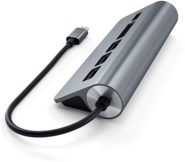 USB Hub Satechi USB-C Aluminum, i hirtë