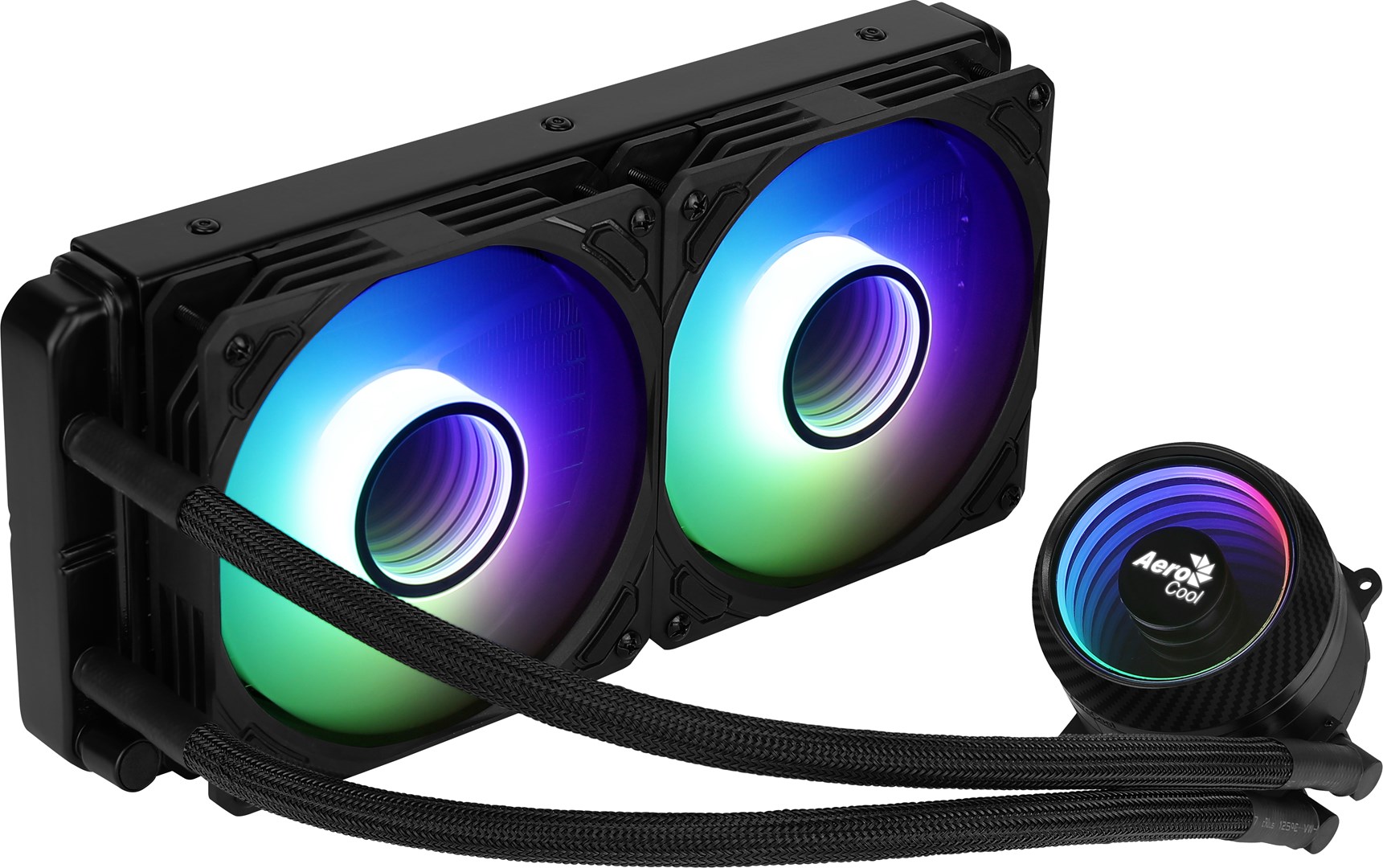 Ftohës me ujë Aerocool Mirage L240, 240mm, ARGB, i zi