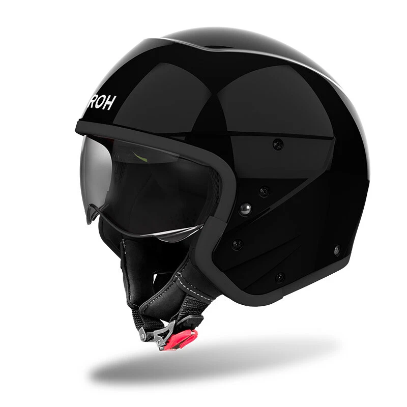 Helmetë motoçiklete Airoh Jet J1P17 J 110, Paesly, e zezë me shkëlqim, XS