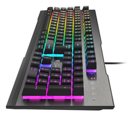 Tastierë lojërash GENESIS Rhod 500 RGB, USB, QWERTY, e zezë/e hirtë