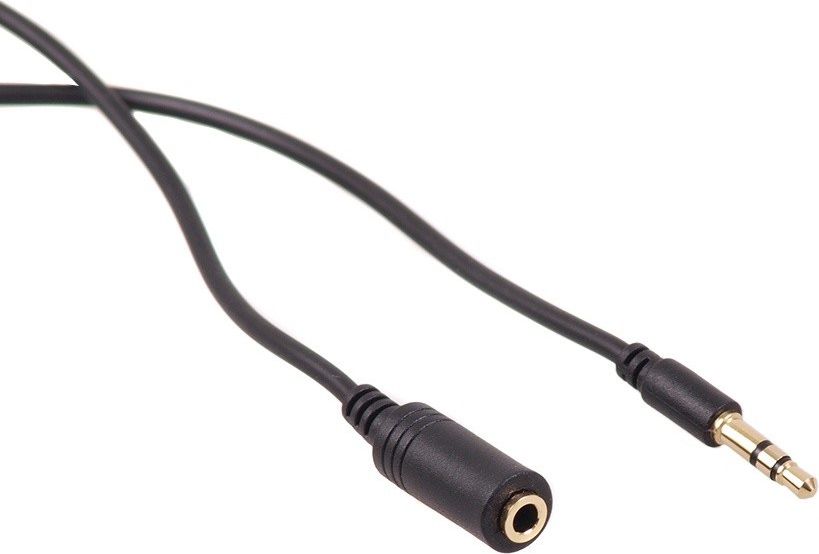 Kabllo Maclean Jack 3.5mm - Jack 3.5mm, 10m, e zezë