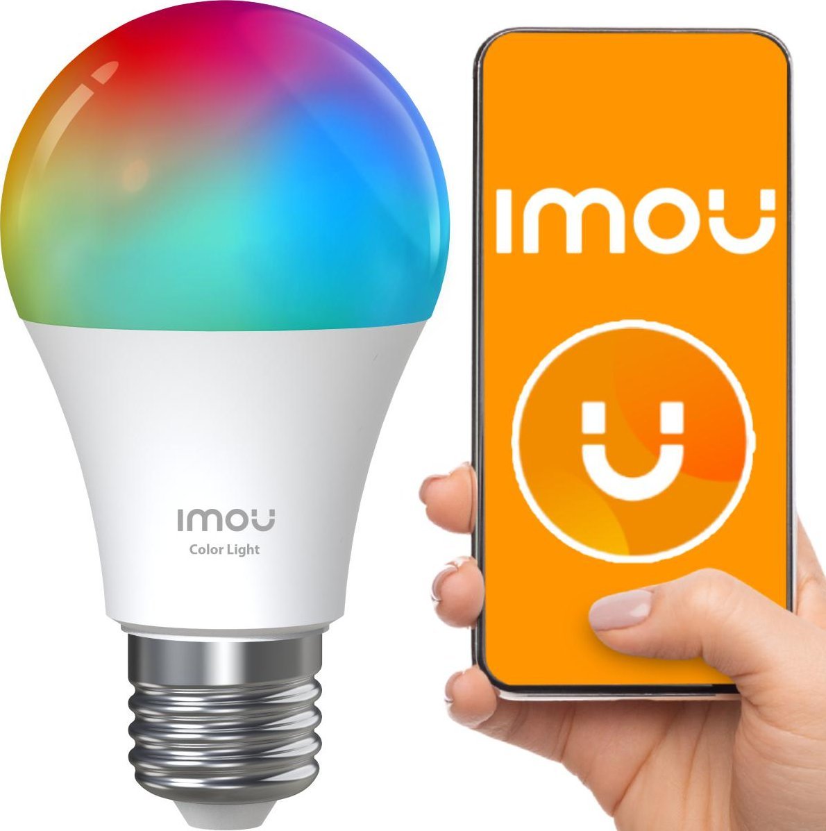 Llambë e mençur IMOU Color, LED E27, 806 lm, shumëngjyrëshe