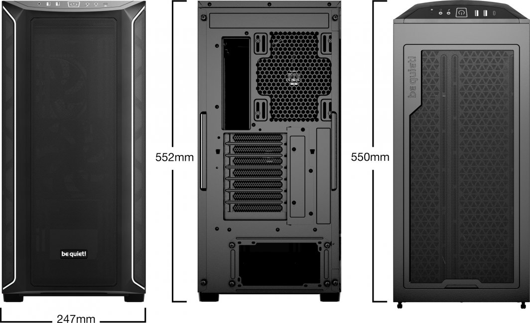 Kasë be quiet! Shadow Base 800 DX, Midi Tower