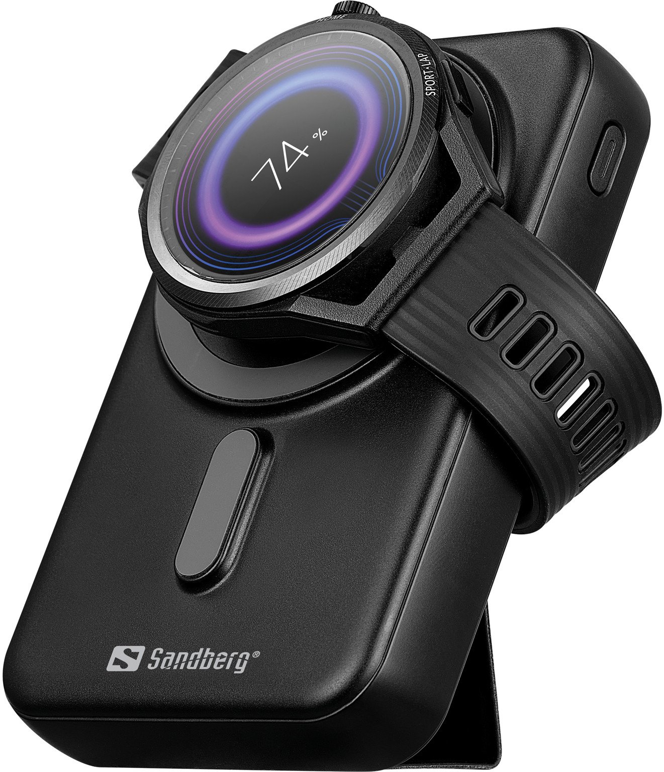 Powerbank безжичен Sandberg Magnet 10000mAh, MagSafe, 22.5W, црна