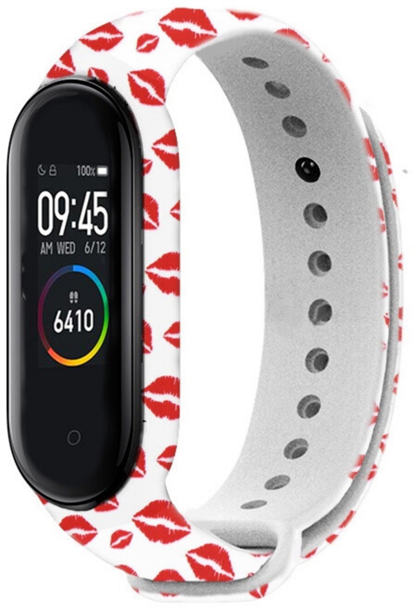 Rrip RhinoTech për Xiaomi Mi Band 3/4, i  bardhë / motiv