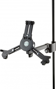 Mbajtëse tableti König & Meyer K&M 19791, montim në shtyllë, e zezë