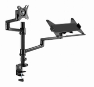 Krah montimi për monitor dhe laptop Gembird MA-DA-04, deri në 32", 17.3", i zi