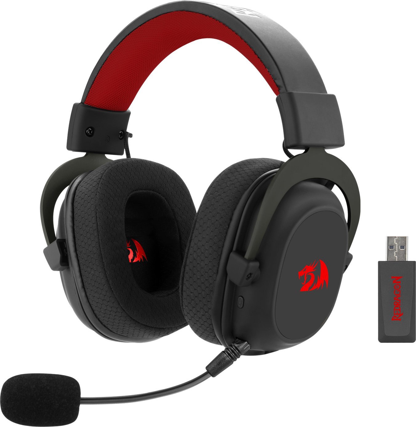 Kufje gaming Redragon H510 Zeus Pro, wireless 2.4 GHz Bluetooth, 7.1 surround, të zeza