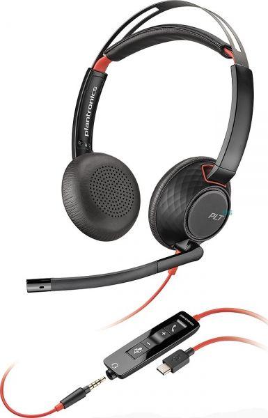 Kufje me mikrofon Plantronics Blackwire 5220 (207586-201), të zeza