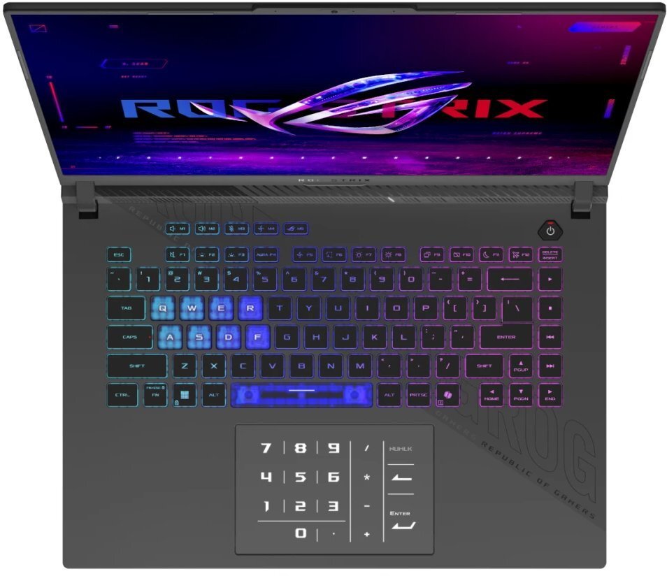 Laptop ASUS ROG Strix G16 G614, 16", AMD Ryzen 9 9955HX3D, 16GB RAM, 1TB SSD, NVIDIA GeForce RTX 5070 Ti, i zi