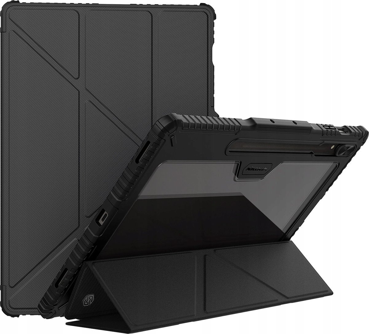 Футрола Nillkin Bumper Pro за Samsung Galaxy Tab S9+, со држач, црна