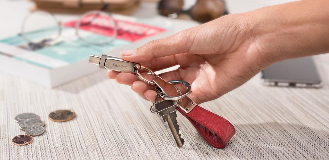 USB SanDisk Ultra Dual Drive Luxe, 64 GB, USB Type-A / USB Type-C