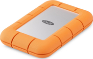 Надворешен ССД LaCie Rugged Mini, 4TB, USB C, сребрено-портокалова