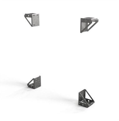 Reduktor këndi për kabinet rack Schroff Varistar, set 4 pjesë, gri