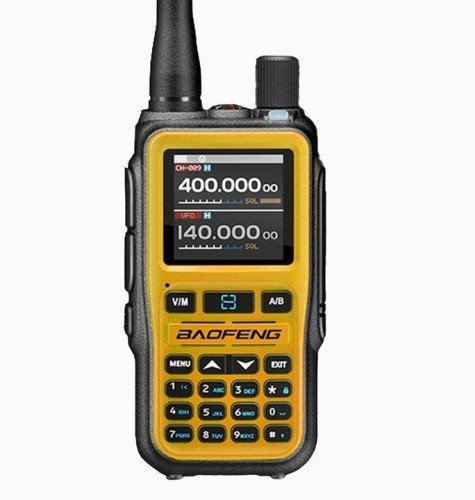 Радио воки-токи Баофенг UV-5R EU Mini, VHF UHF, Блутут, портокалово и црно