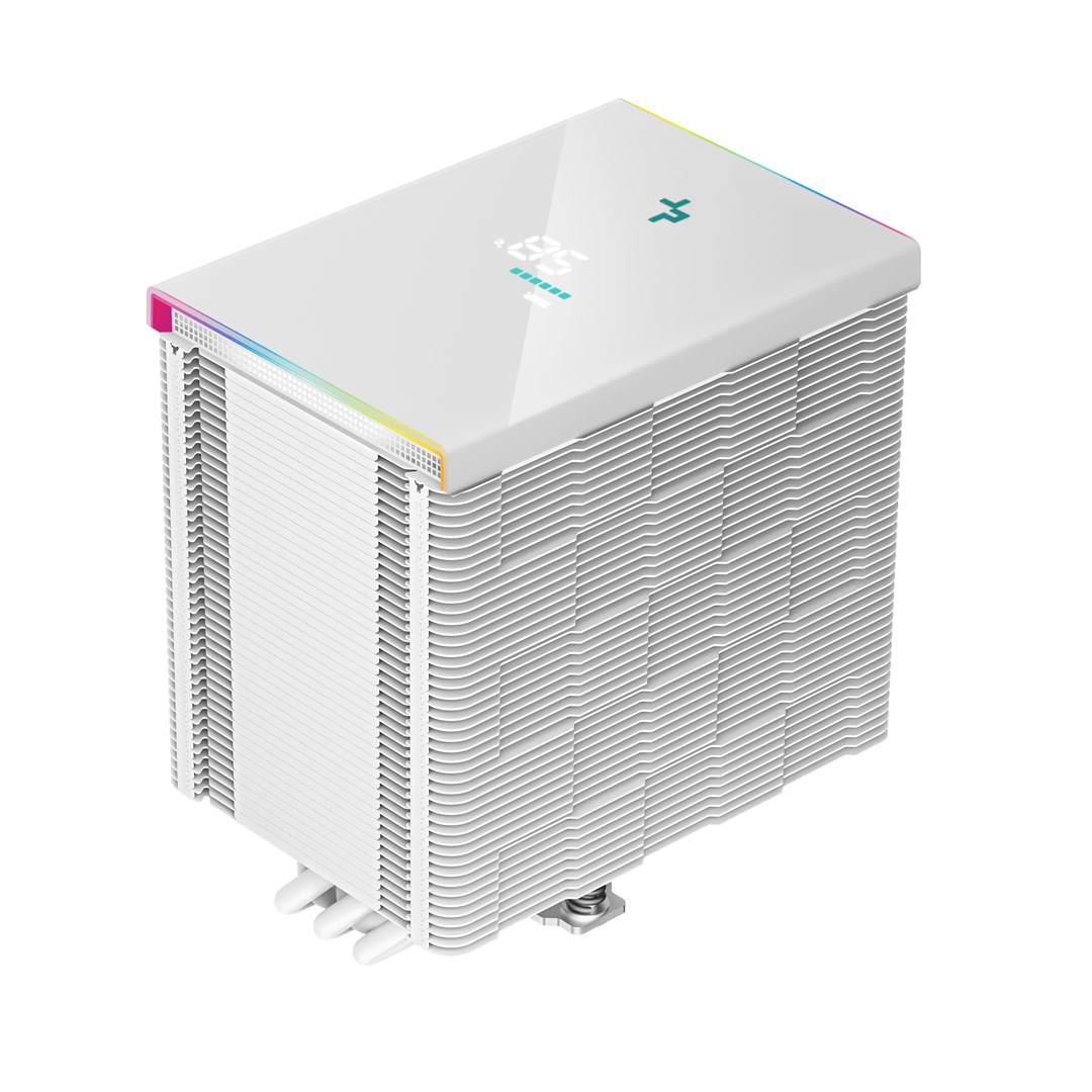 Ftohës CPU Deepcool AK500 DIGITAL, 240W TDP, 120mm PWM, i bardhë