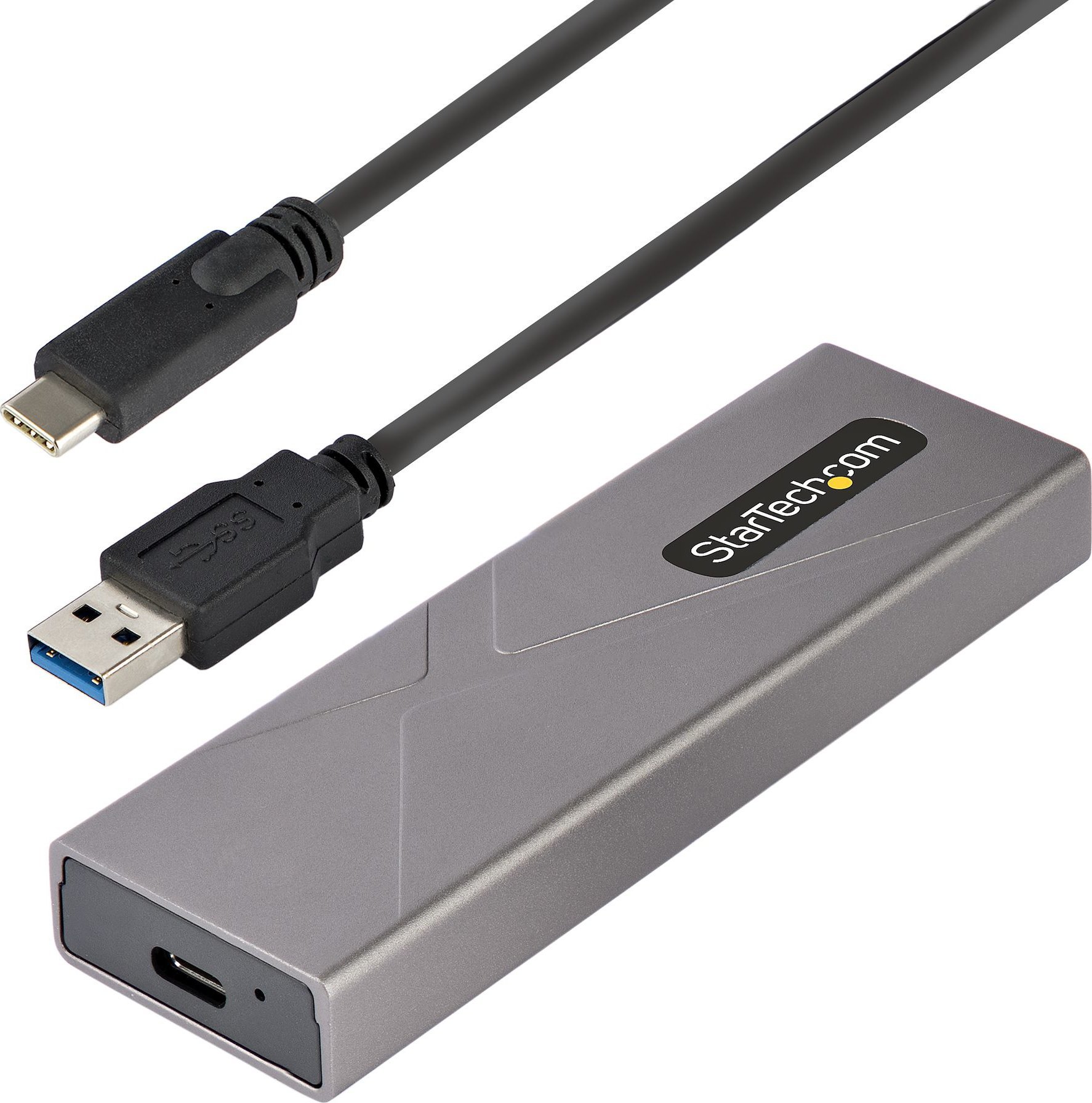Kuti e jashtme SSD StarTech USB C, M.2 NVMe SATA, 10Gbps, alumini, gri