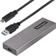 Kuti e jashtme SSD StarTech USB C, M.2 NVMe SATA, 10Gbps, alumini, gri