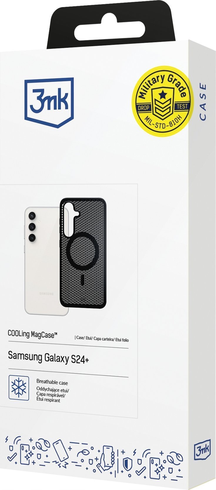 Mbulesë telefoni 3mk COOLing MagCase për Samsung Galaxy S24 Plus, MagSafe, e zezë