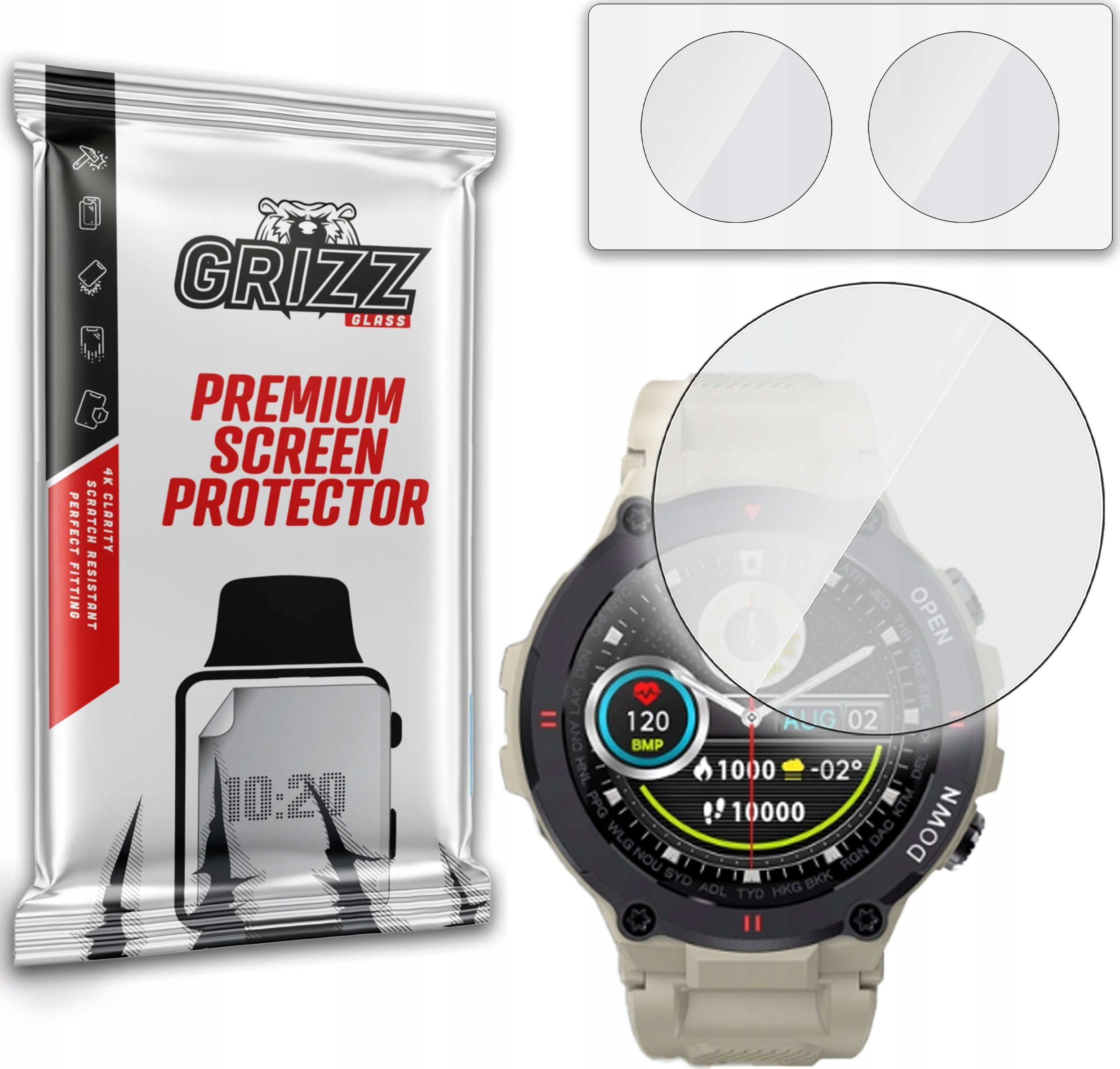 Mbrojtëse ekrani GrizzGlass Hybrid Glass JG Smart K27, 2 copë, transparente