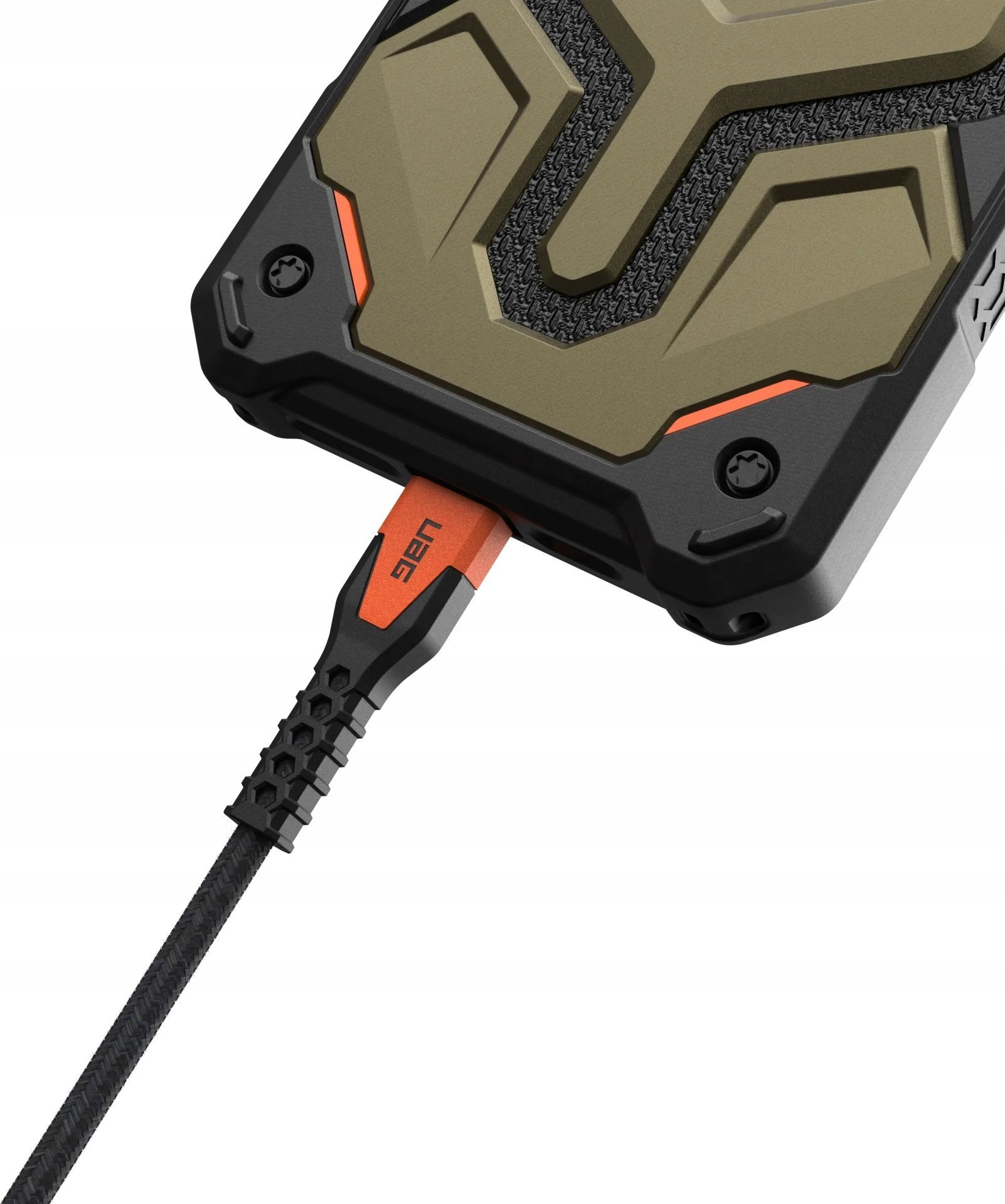 Kabllo USB C Urban Armor Gear Kevlar Core, USB C në USB C, 60W, e zezë