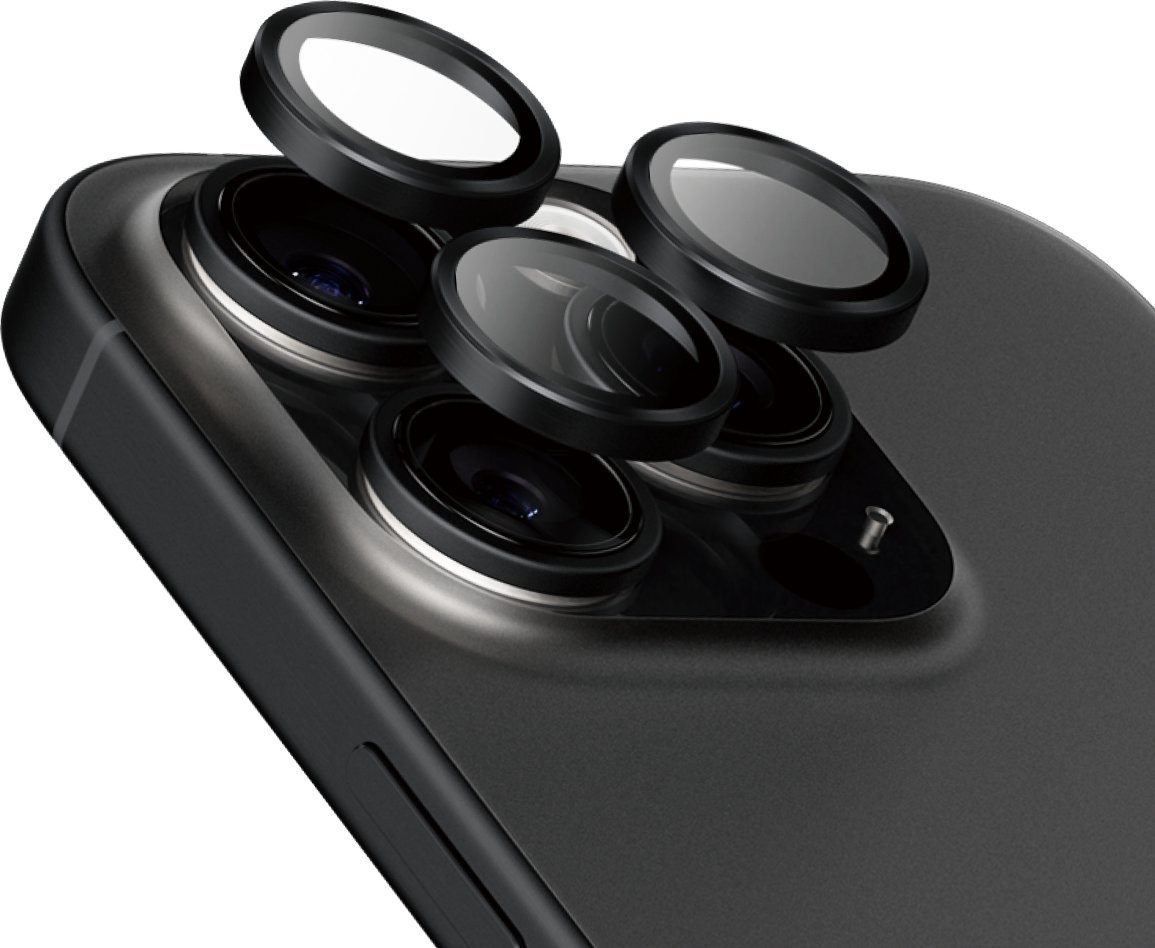 Mbrojtës lente PanzerGlass Hoops Ceramic, për iPhone 16 Pro 16 Pro Max, titanium