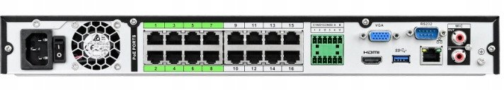 Regjistrues IP BCS NVR1602 A 4K 16 kanale, 16 porta PoE, i zi