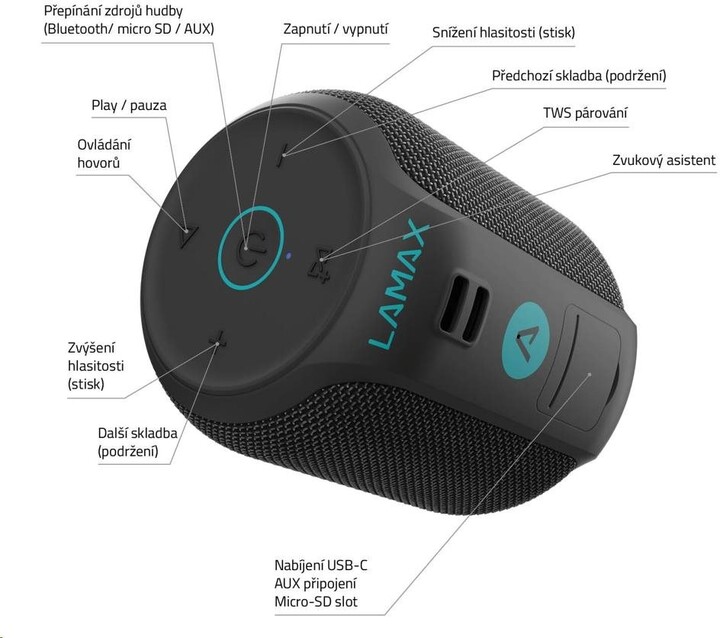Altoparlant LAMAX Sounder2 Mini, i zi