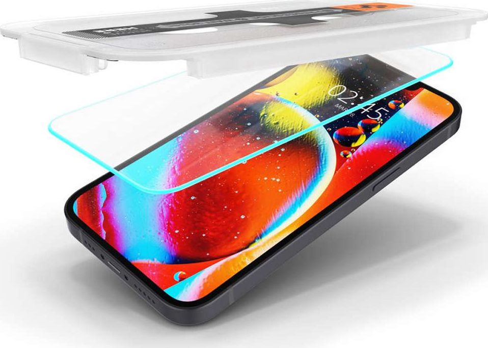 Xham mbrojtës Spigen GLAS.tR EZ Fit, për iPhone 13 13 Pro, transparencë e lartë