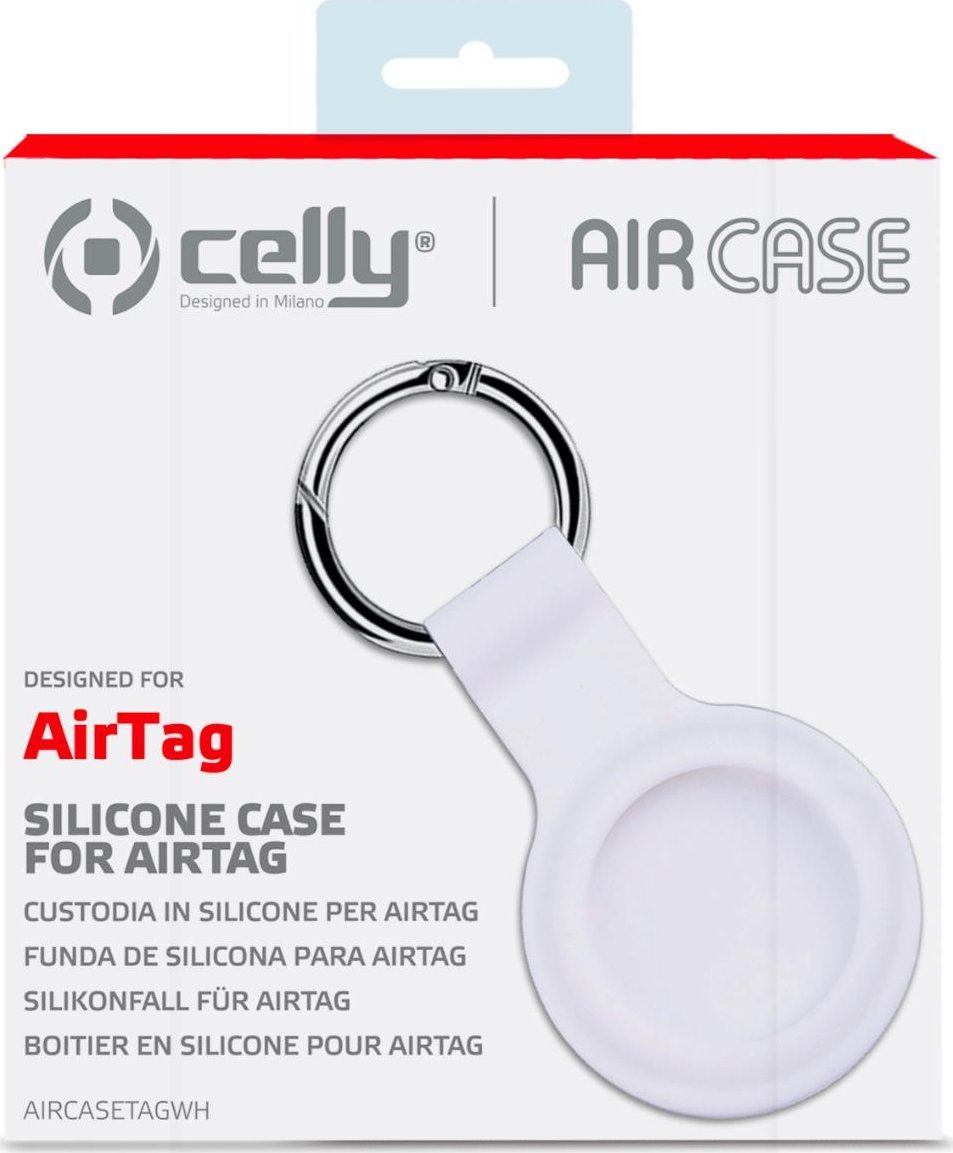Mbulesë Apple AirTag Case, mbrojtëse, e bardhë