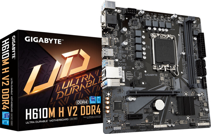 Pllakë amë GIGABYTE H610M H V2 DDR4 - Intel H610