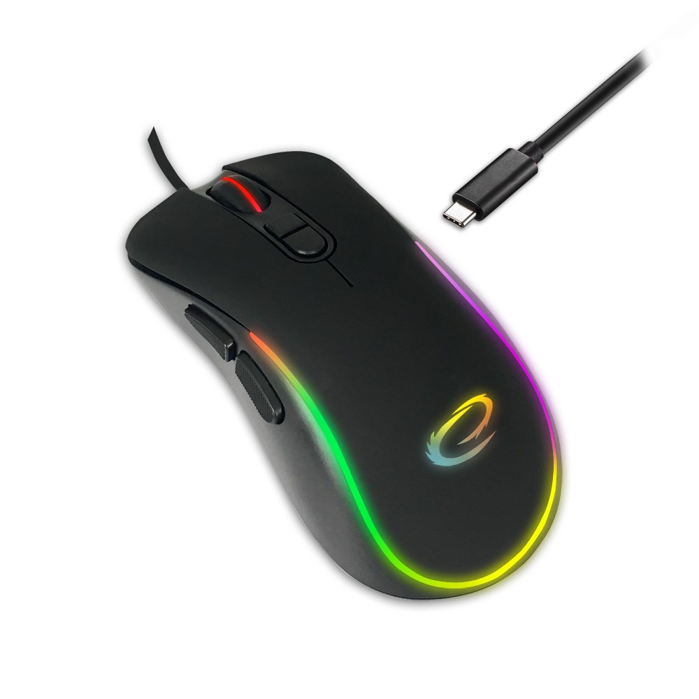 Maus Esperanza EGM303, Gaming, USB Type-C, i zi