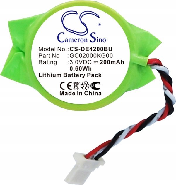 Bateri CMOS Cameron Sino DE4200BU, 3V, për Dell Latitude E4200 E4300, e gjelbër