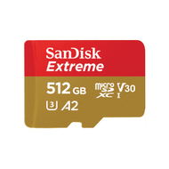 Kartë memorie SanDisk Micro (SDXC) SanDisk Extreme 512GB 190MB/s UHS-I U3 + përshtatës SD