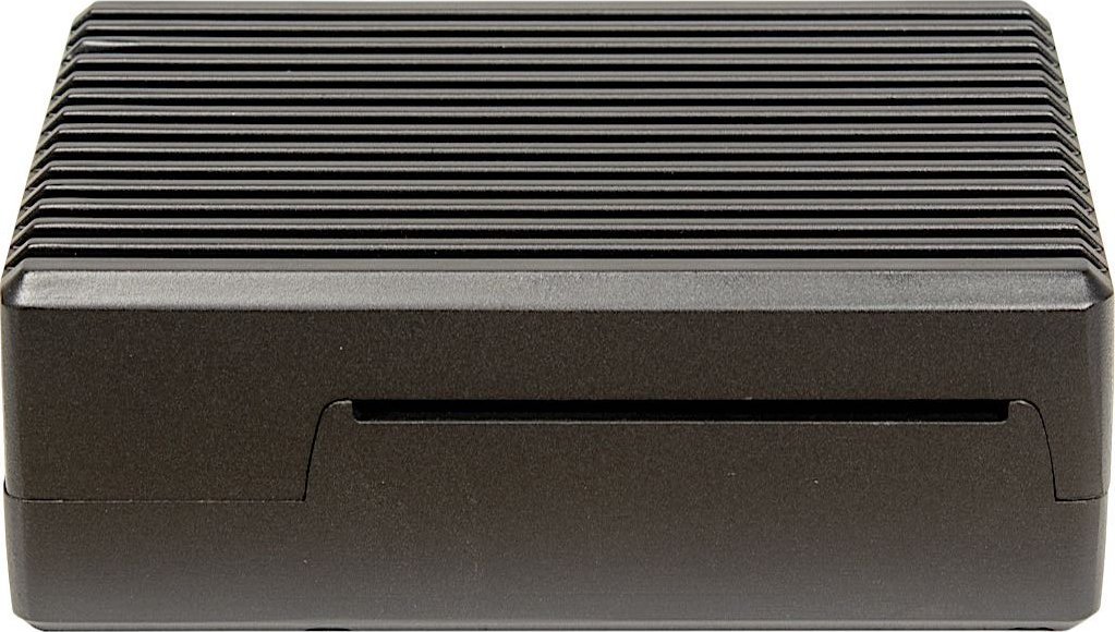 Kuti alumini për zhvillim Inter-Tech ODS-716, për Raspberry Pi 4 Model B, metal i zi