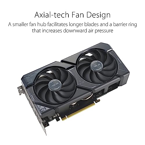 Kartë grafike ASUS Dual GeForce RTX 4060 OC, 8GB GDDR6, 2.5 slot, e zezë