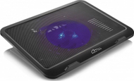 Mbajtëse ftohëse laptopi Media-Tech MT2660, ventilator me ndriçim, USB, e zezë