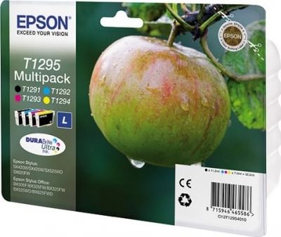 Сет бои Epson T1295, CMYK, сина, виолетова, жолта, црна