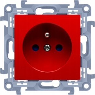 Prizë e vetme Kontakt Simon 10 CGZ1CZ.01/22, me tokëzim, 16A, e kuqe