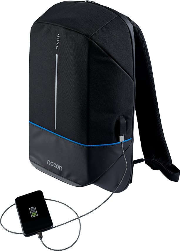 Çantë shpine Nacon PlayStation, për PS4, zyrtare, e zezë