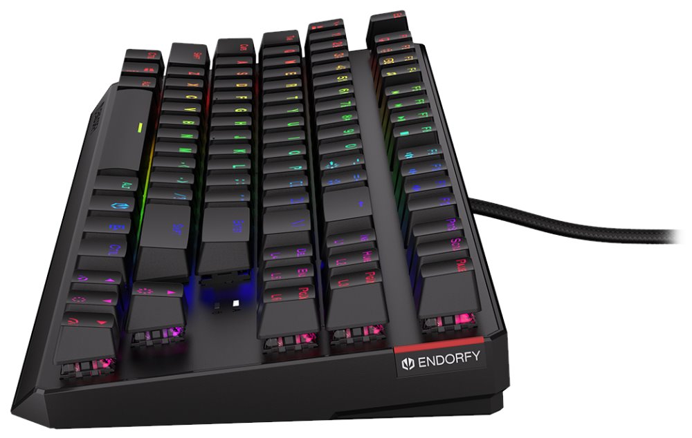Tastierë ENDORFY Thock TKL, Kailh Blue RGB, e zezë
