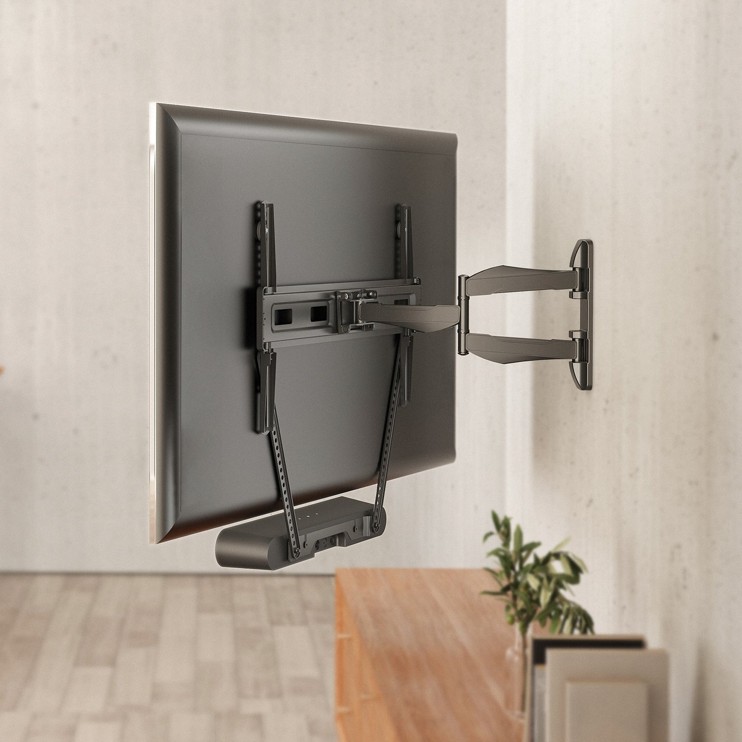 Mbajtëse VESA për soundbar Maclean MC-975, për Sonos Ray, deri 2kg, e zezë