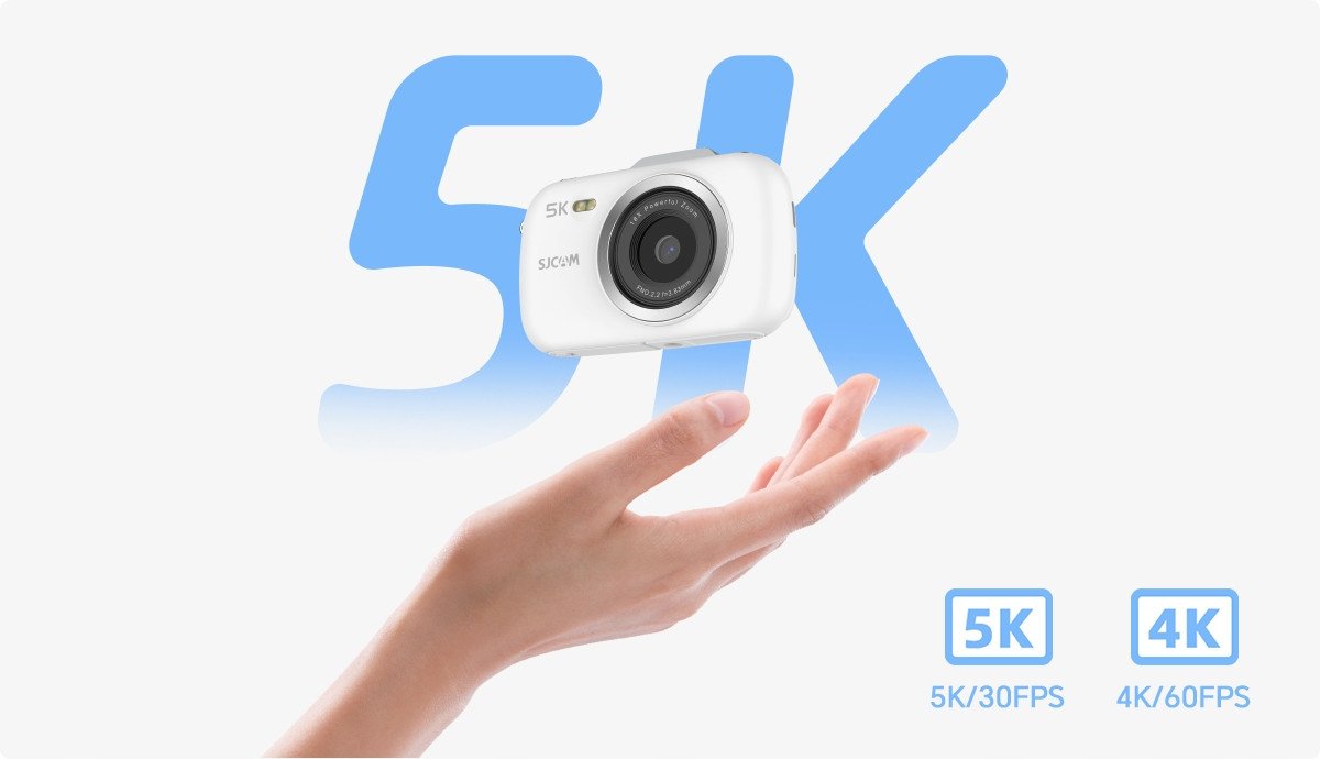 Kamerë digjitale SJCAM ZV100, 80MP, ekran 2.8", e bardhë